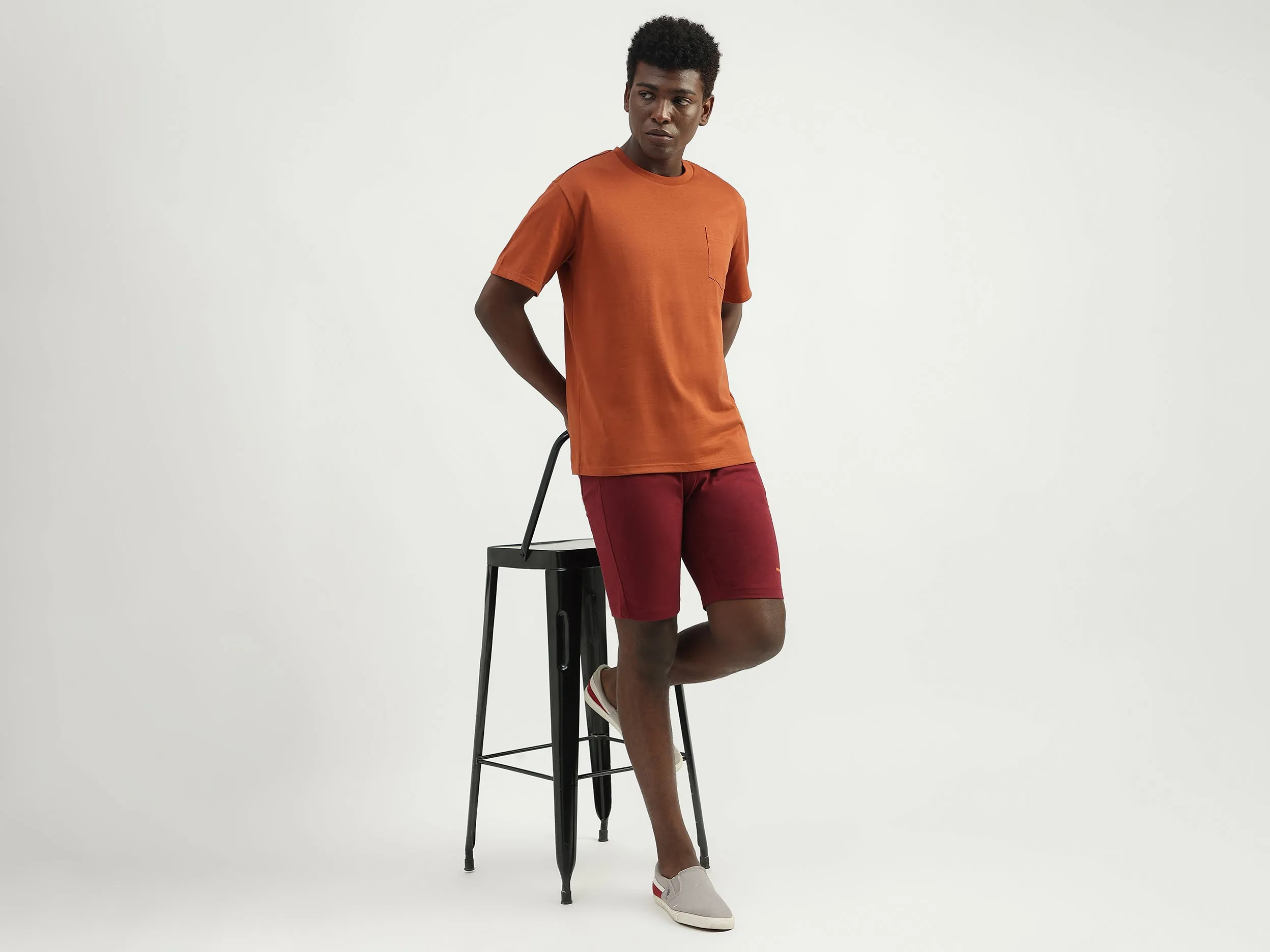 Cotton Solid Round Neck Mens T-shirts