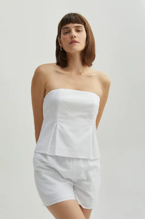 Courtney Linen Tube Top