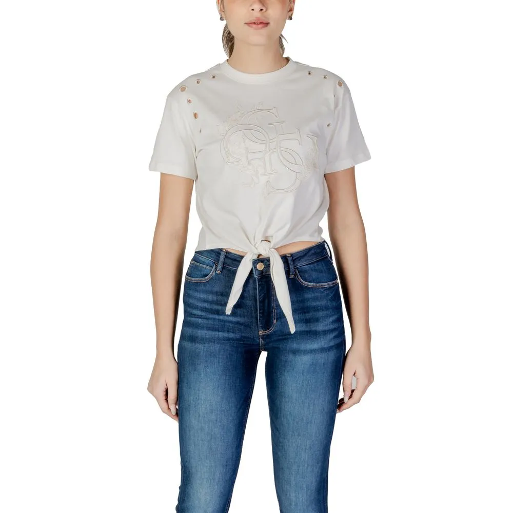 Cream Cotton Tops & T-Shirt