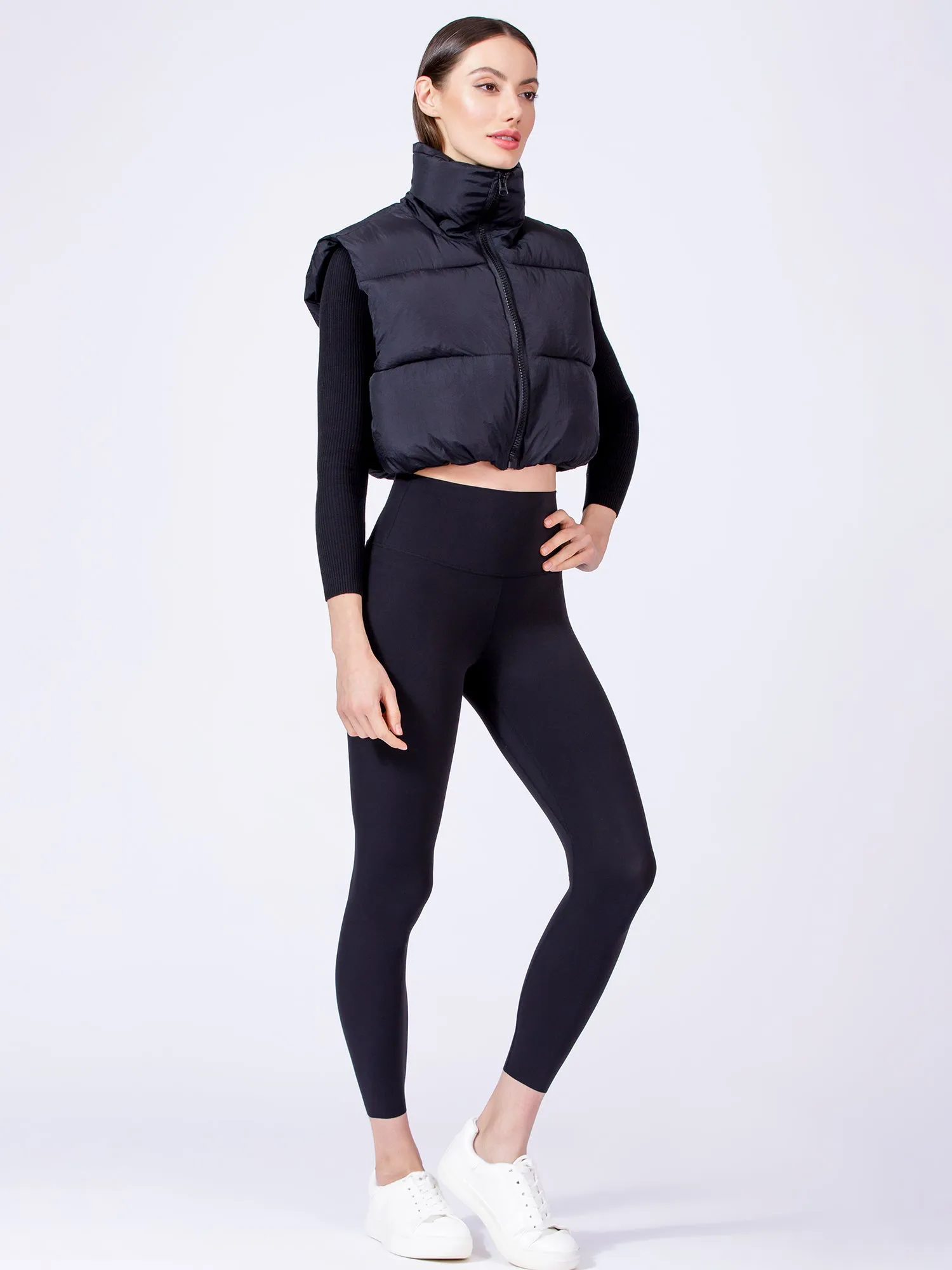 CROPPED HENLEY TEE