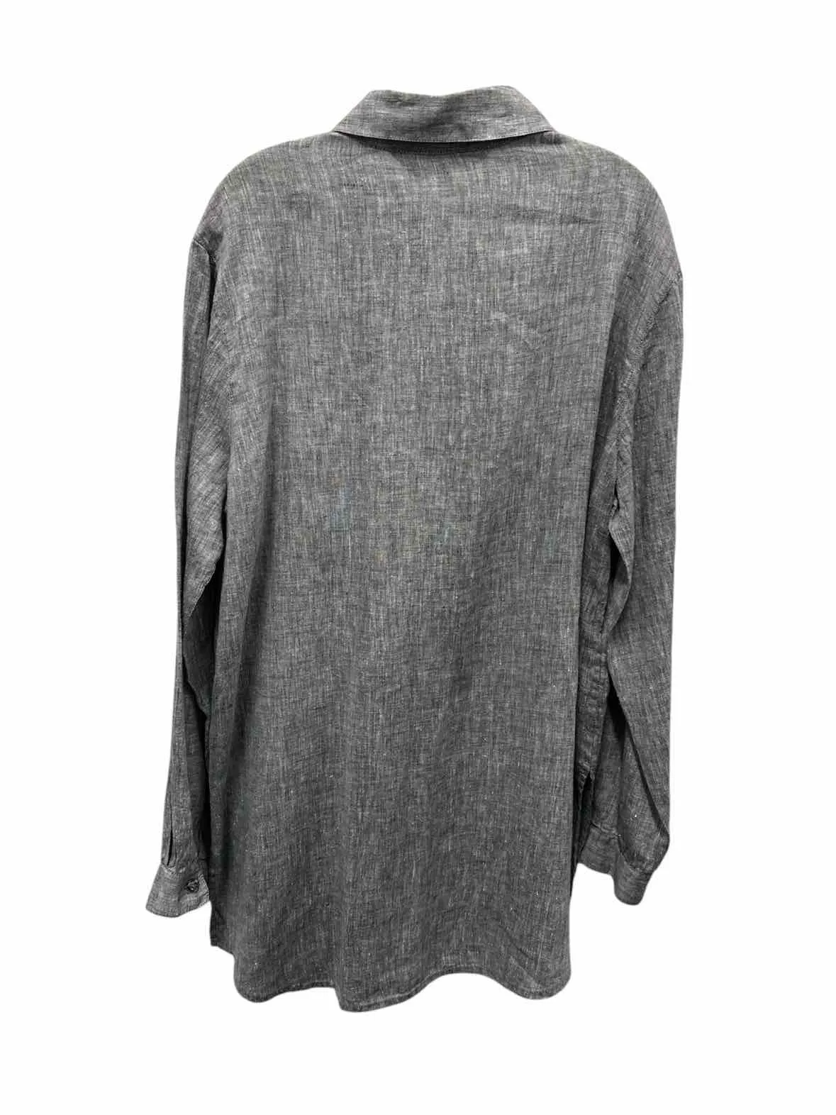 Crown Linen Design Size X large Gray Blouse