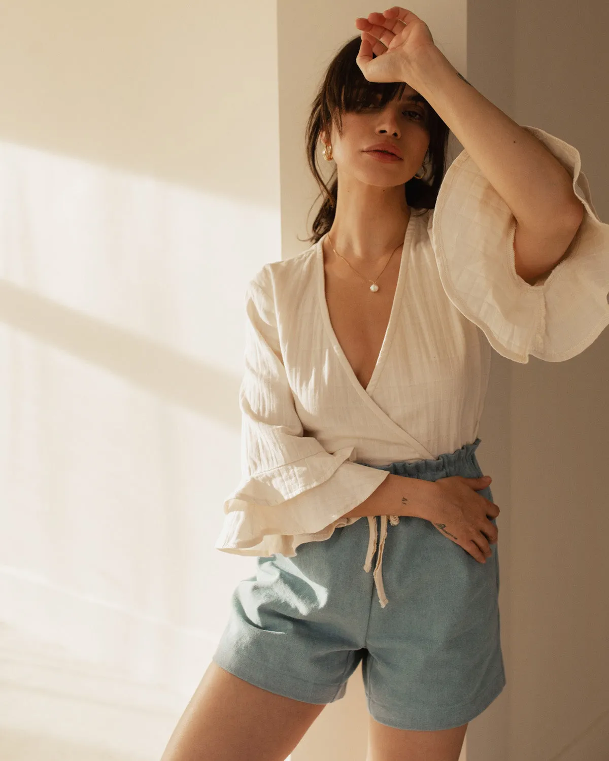 Cruz Shorts | Light Denim