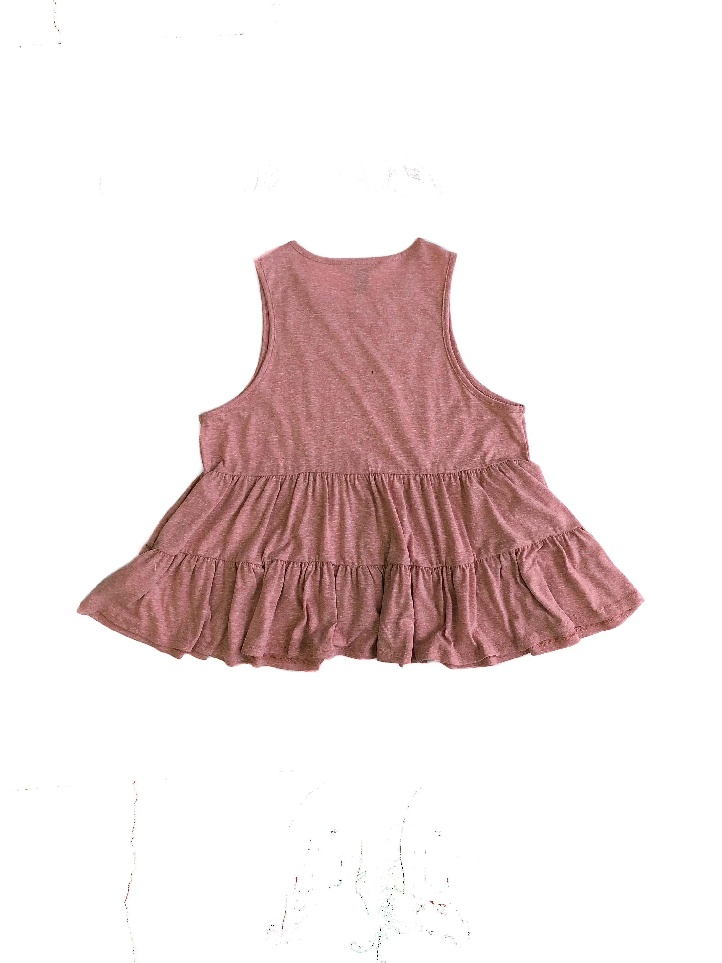 Dakota Tiered Sleeveless Top - Pink