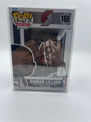 Damian Lillard Autographed Funkp Pop #155 (Beckett)
