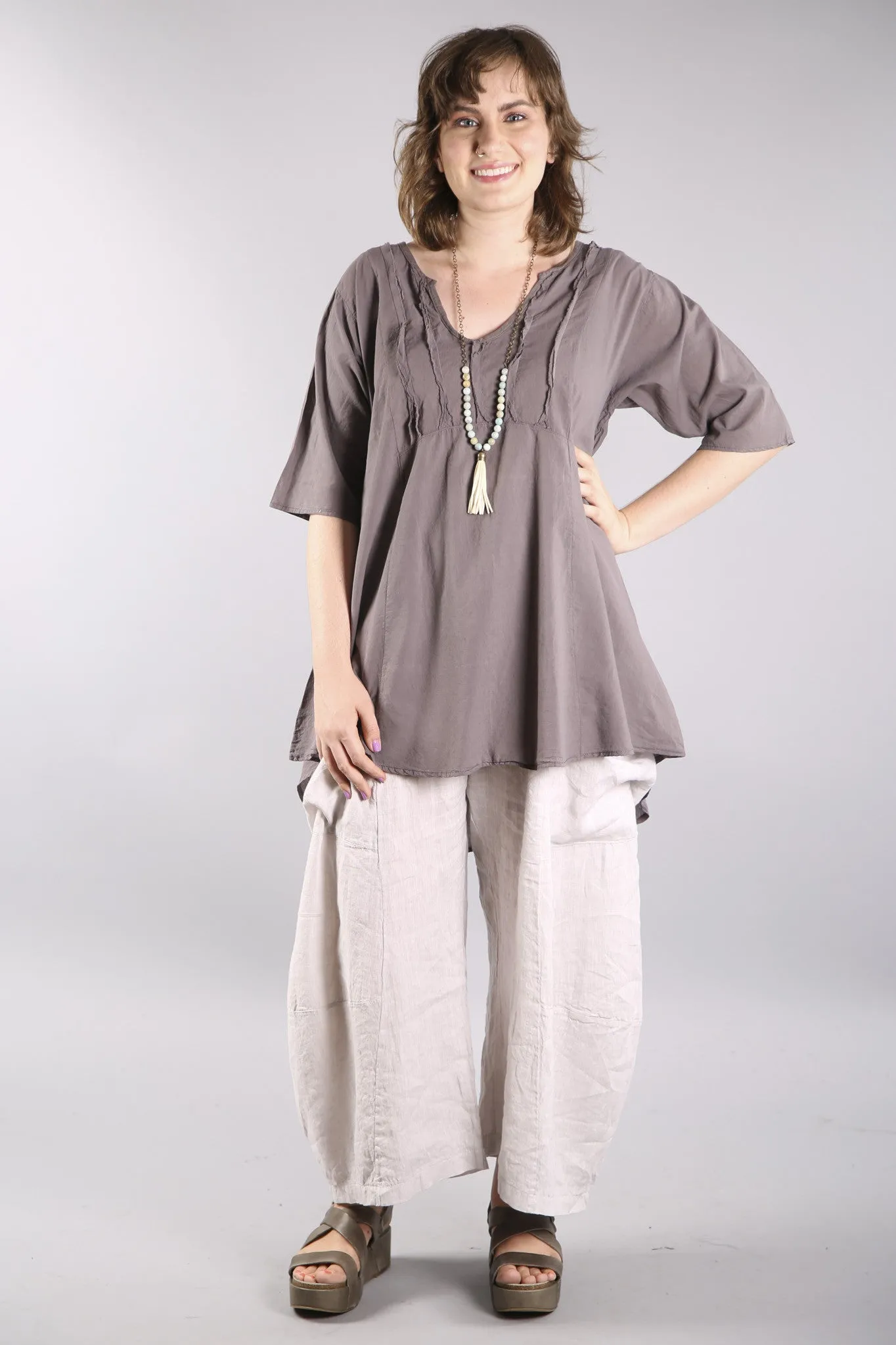 Dawn Clouds Lawn Tunic 2244-Sandstar-U