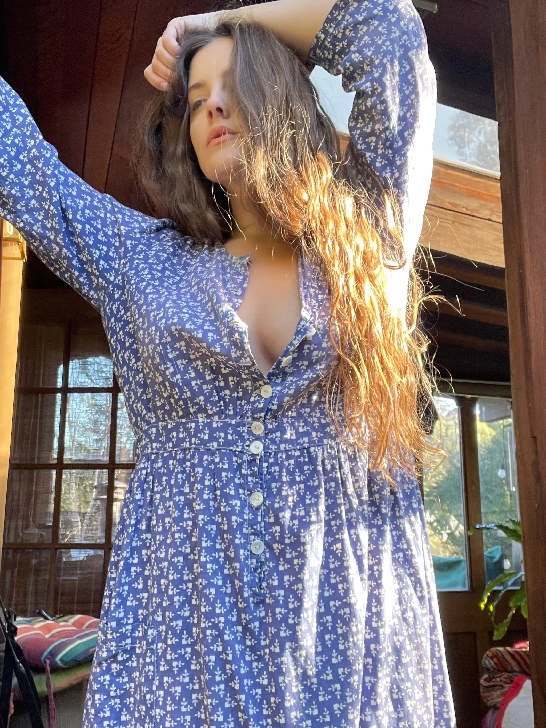 Depression Era Calico Day Dress