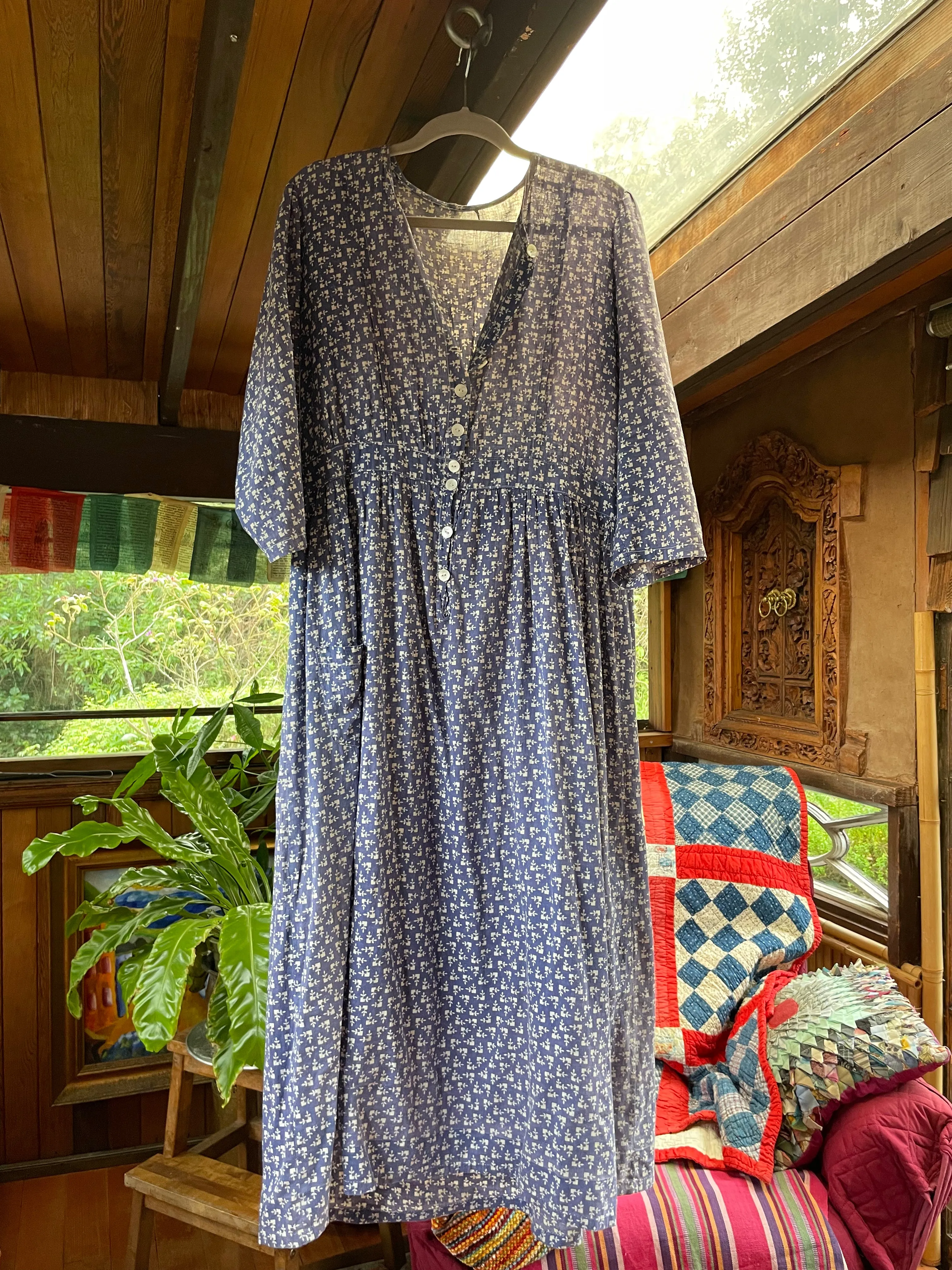 Depression Era Calico Day Dress