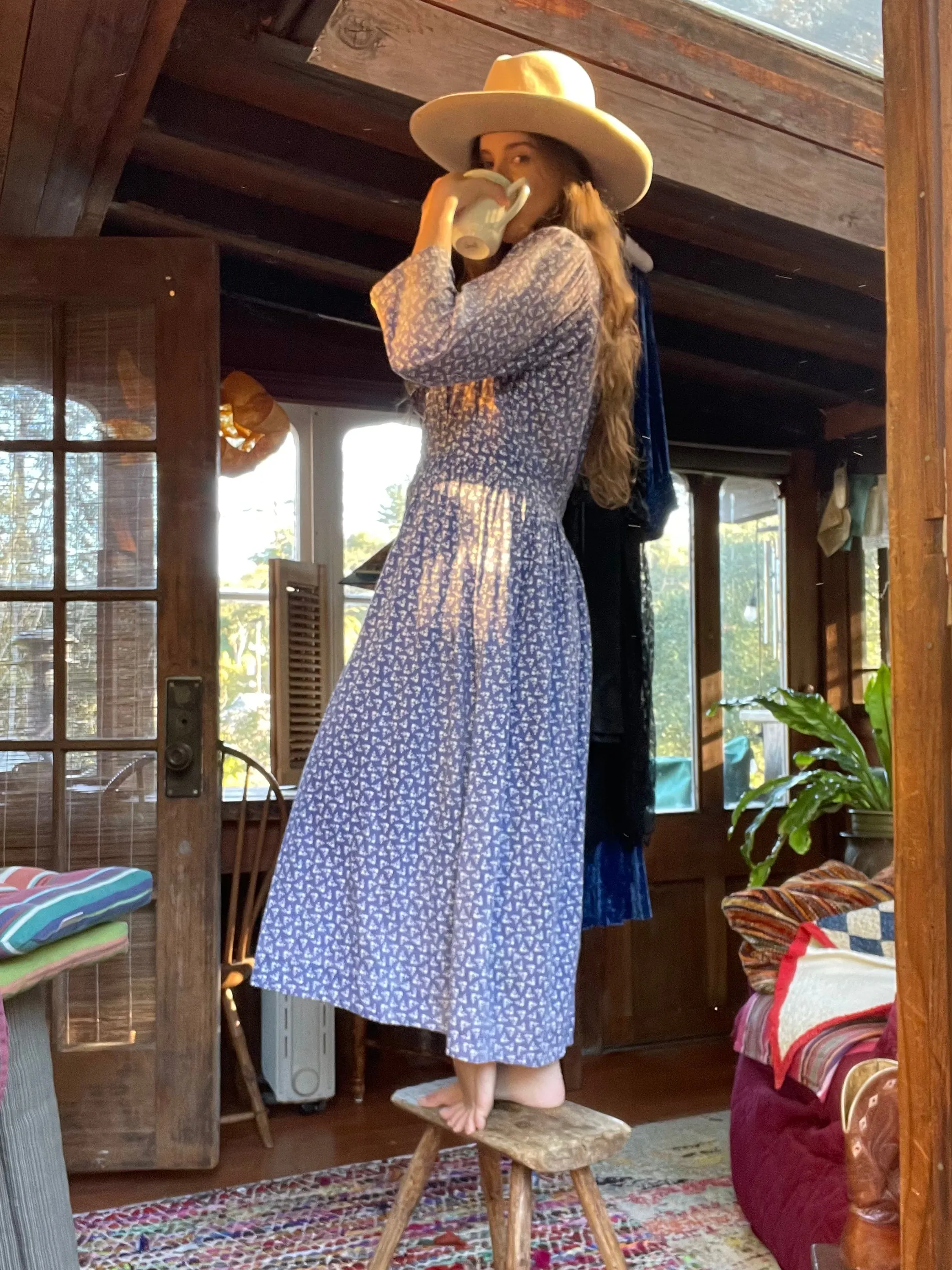 Depression Era Calico Day Dress