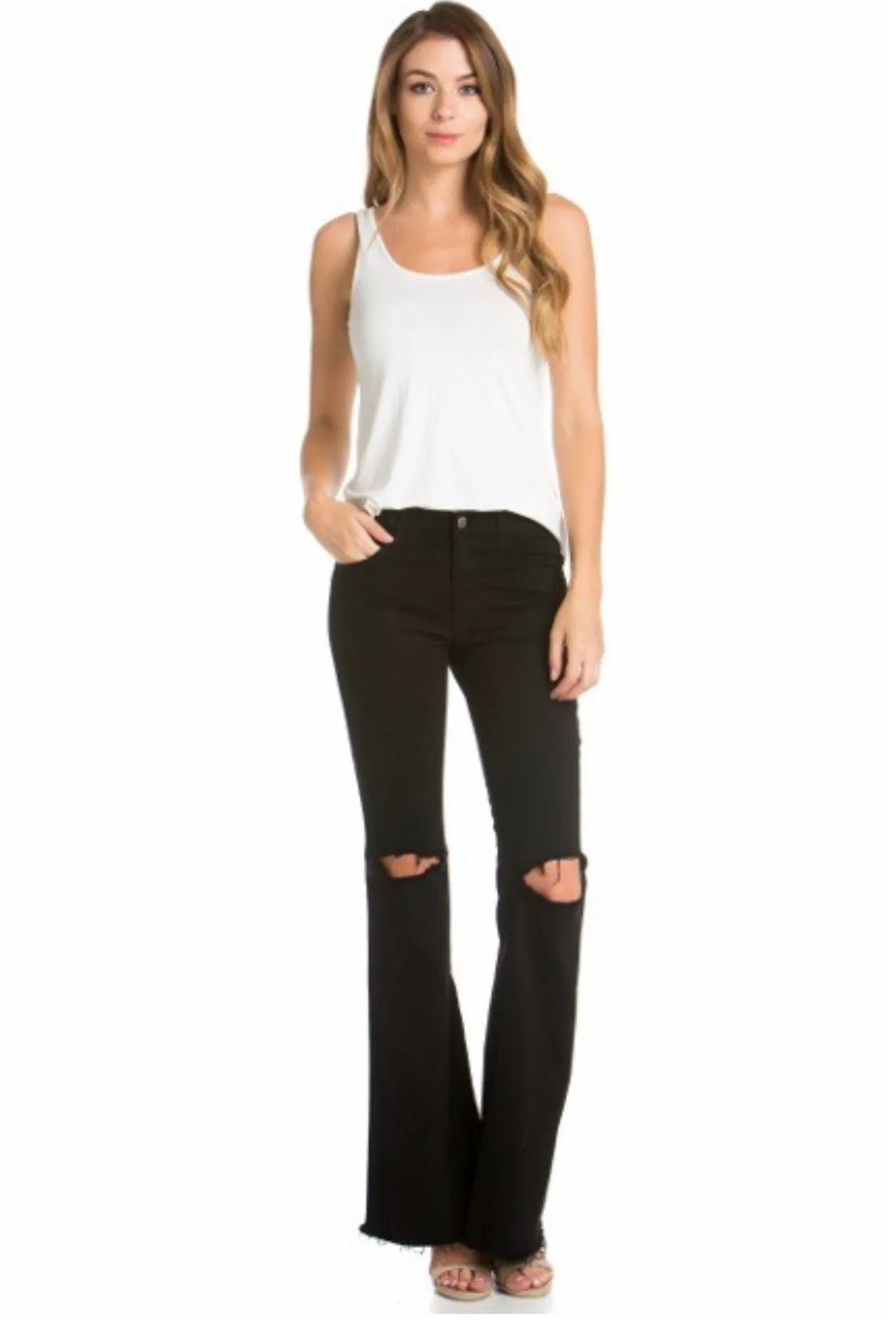 Distressed Flare-