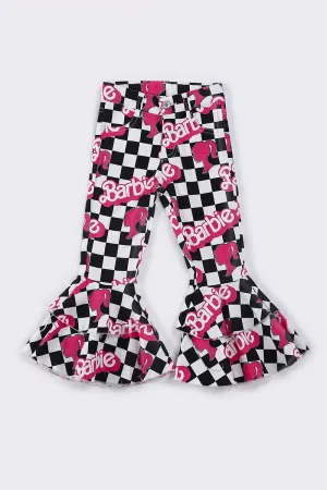 Doll Black and White Check  Bell Jean
