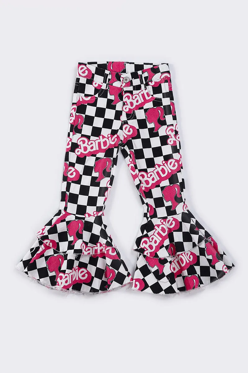 Doll Black and White Check  Bell Jean