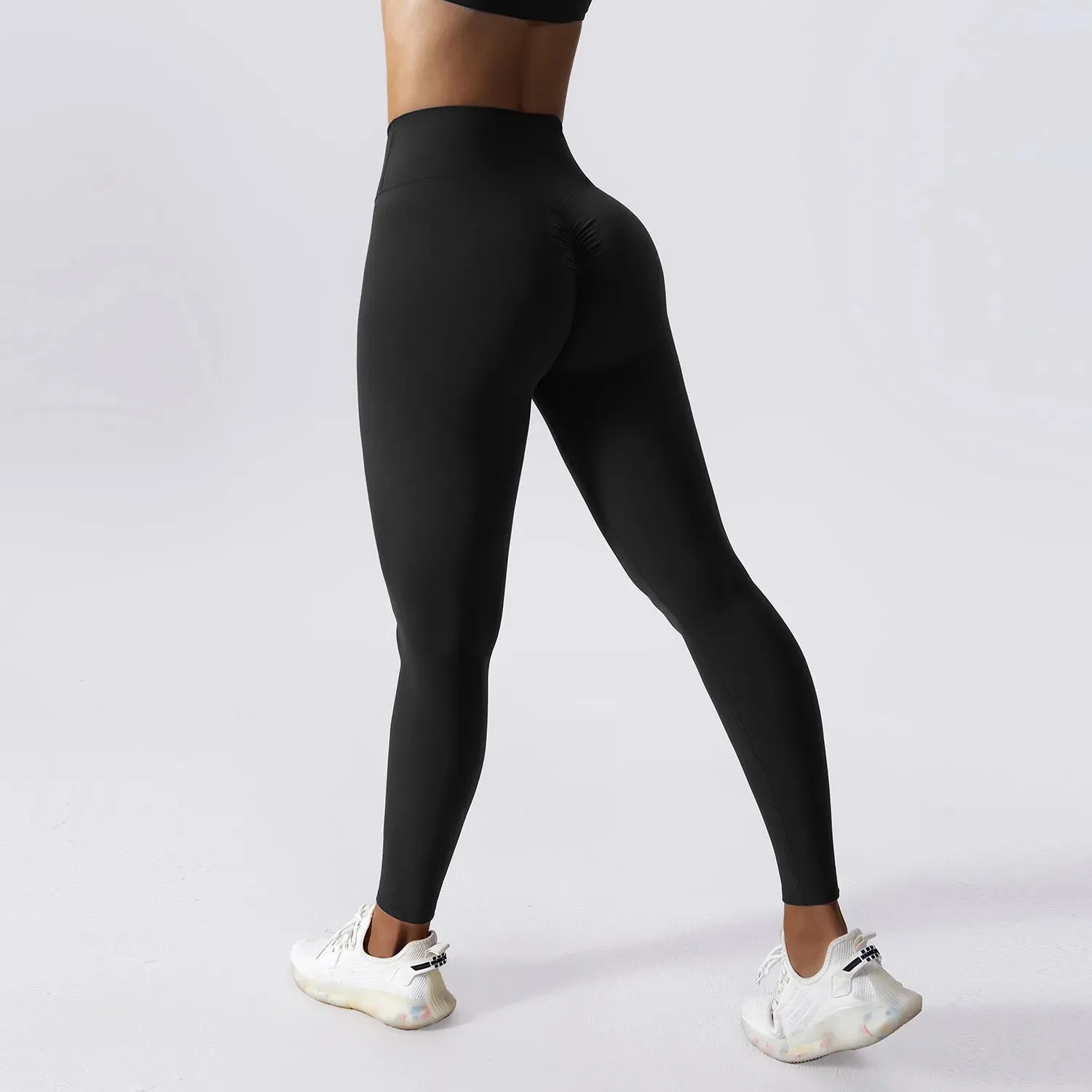 Drawstring High-Waisted Leggings