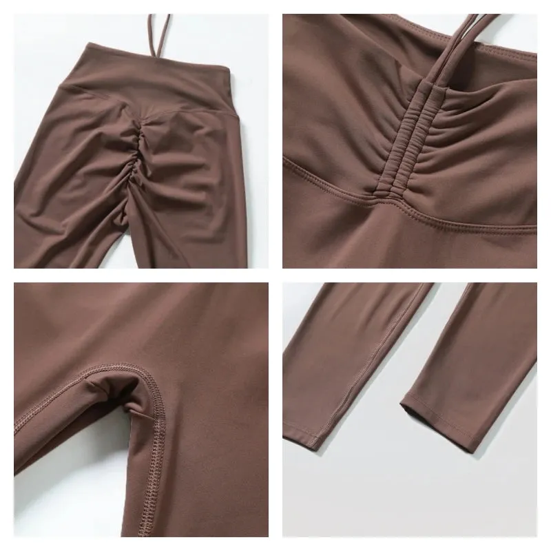 Drawstring High-Waisted Leggings
