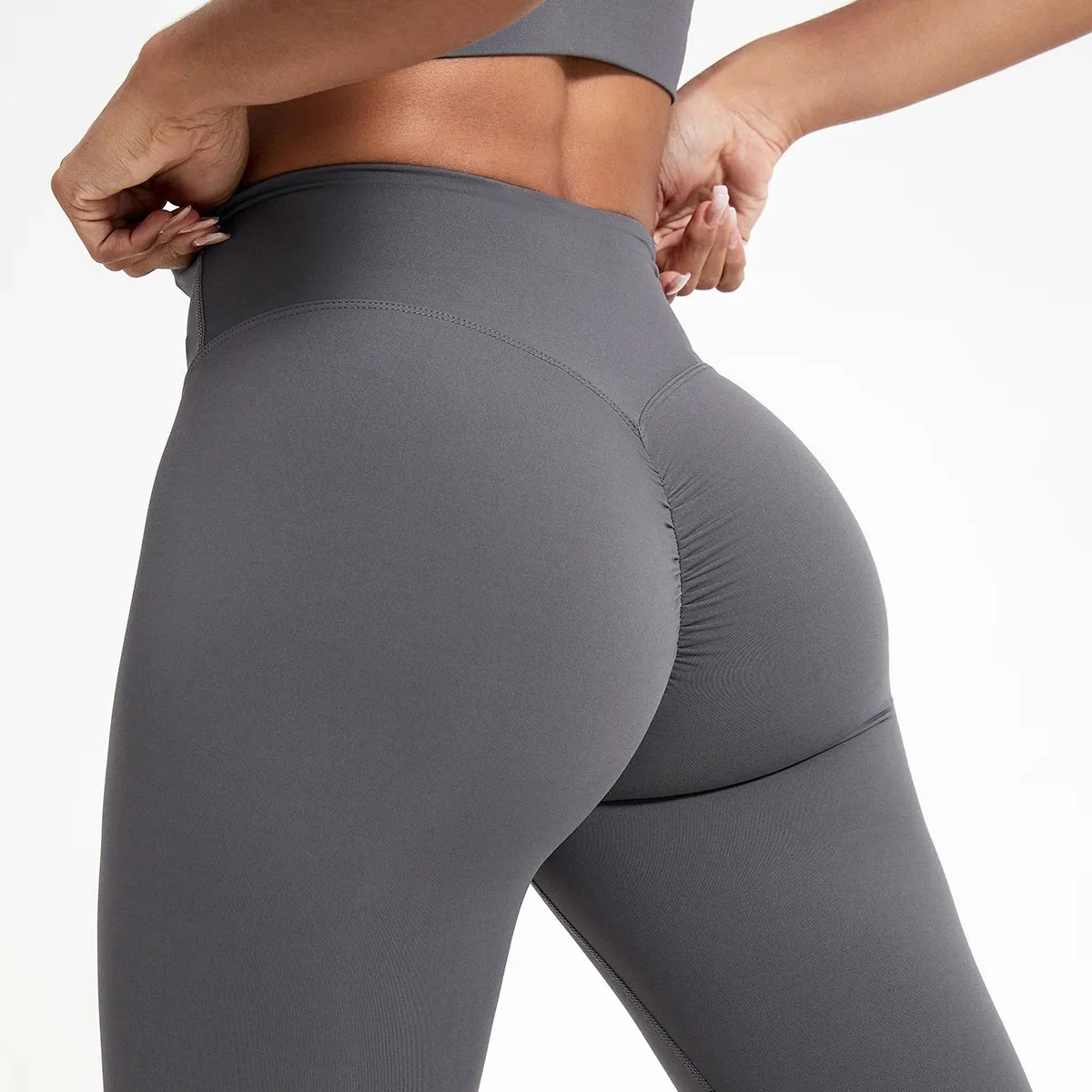 Drawstring High-Waisted Leggings