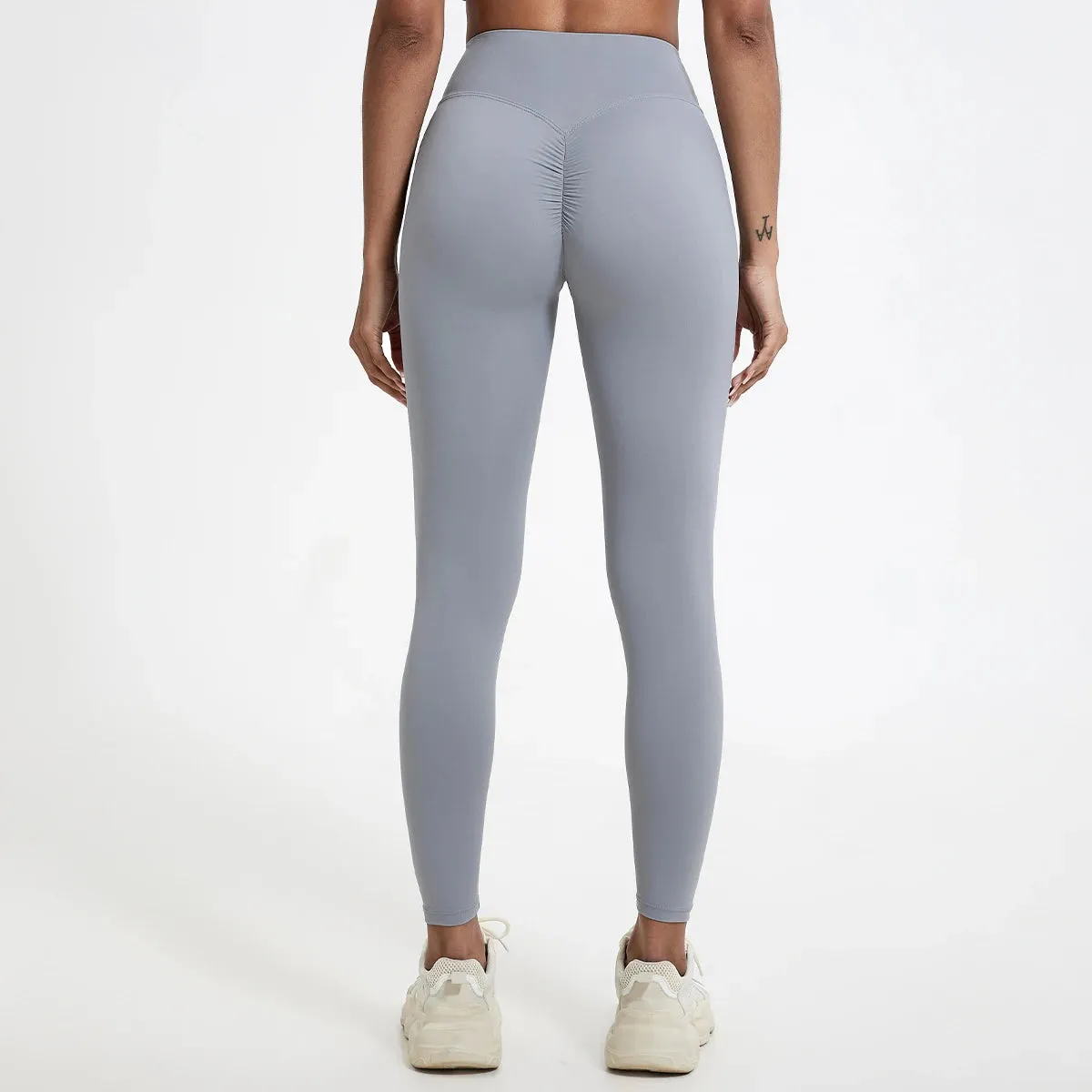 Drawstring High-Waisted Leggings