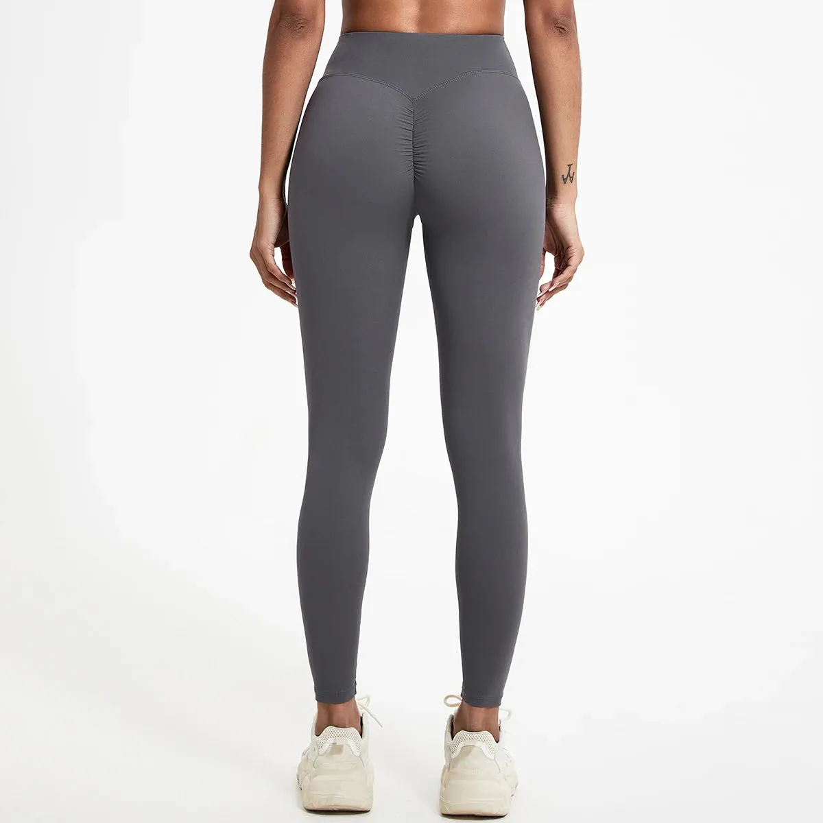 Drawstring High-Waisted Leggings