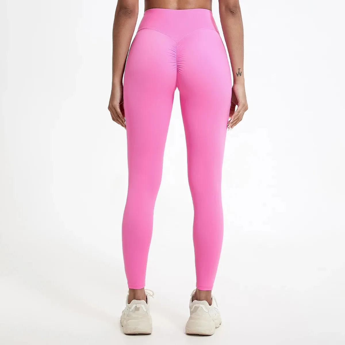 Drawstring High-Waisted Leggings