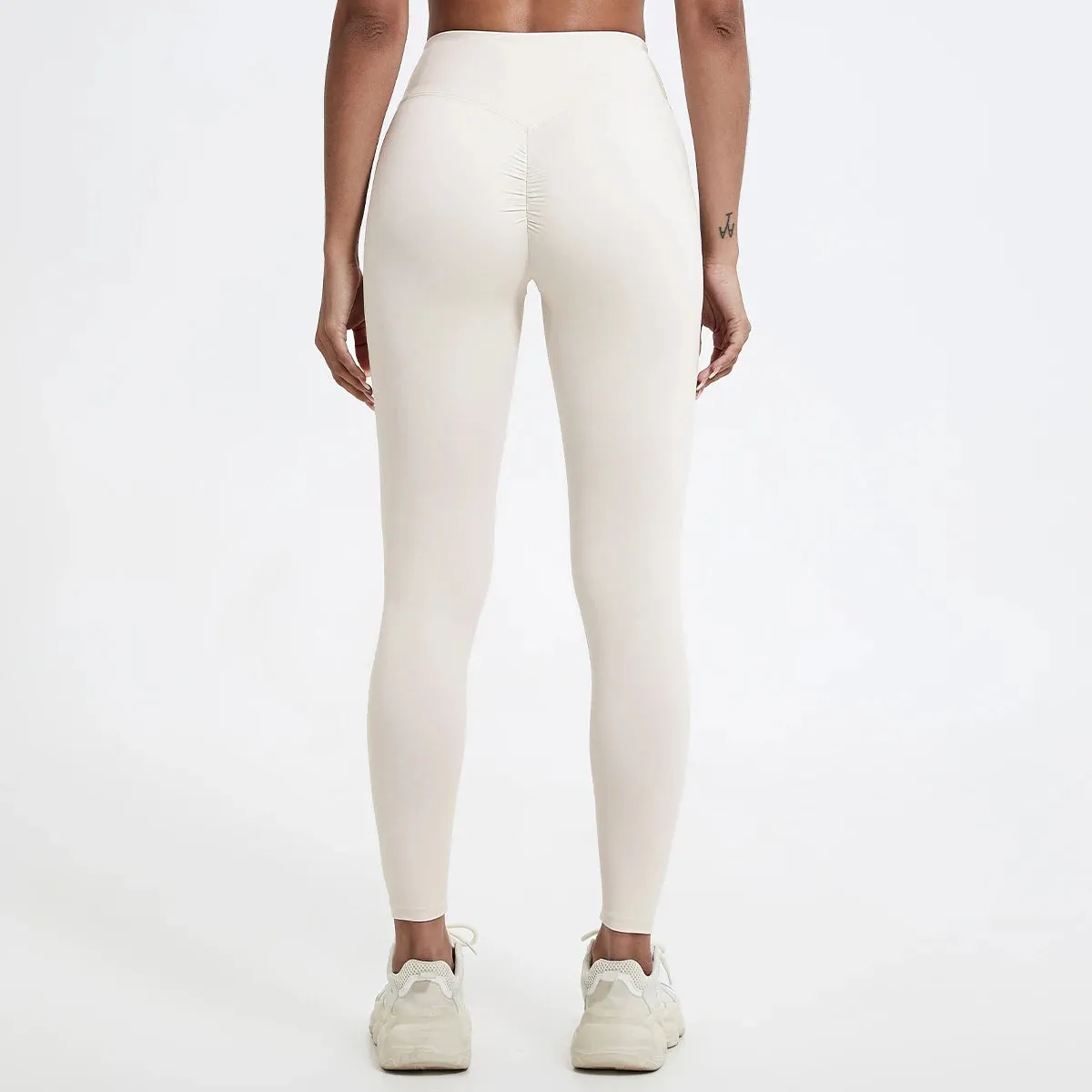 Drawstring High-Waisted Leggings