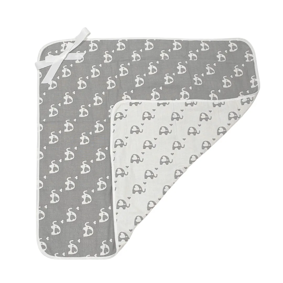 Elephant Reversible Cotton Baby Wrap