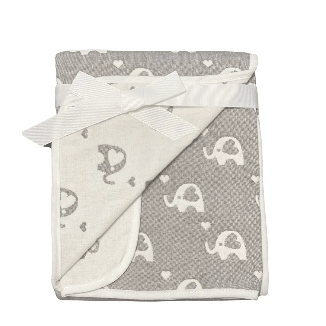 Elephant Reversible Cotton Baby Wrap