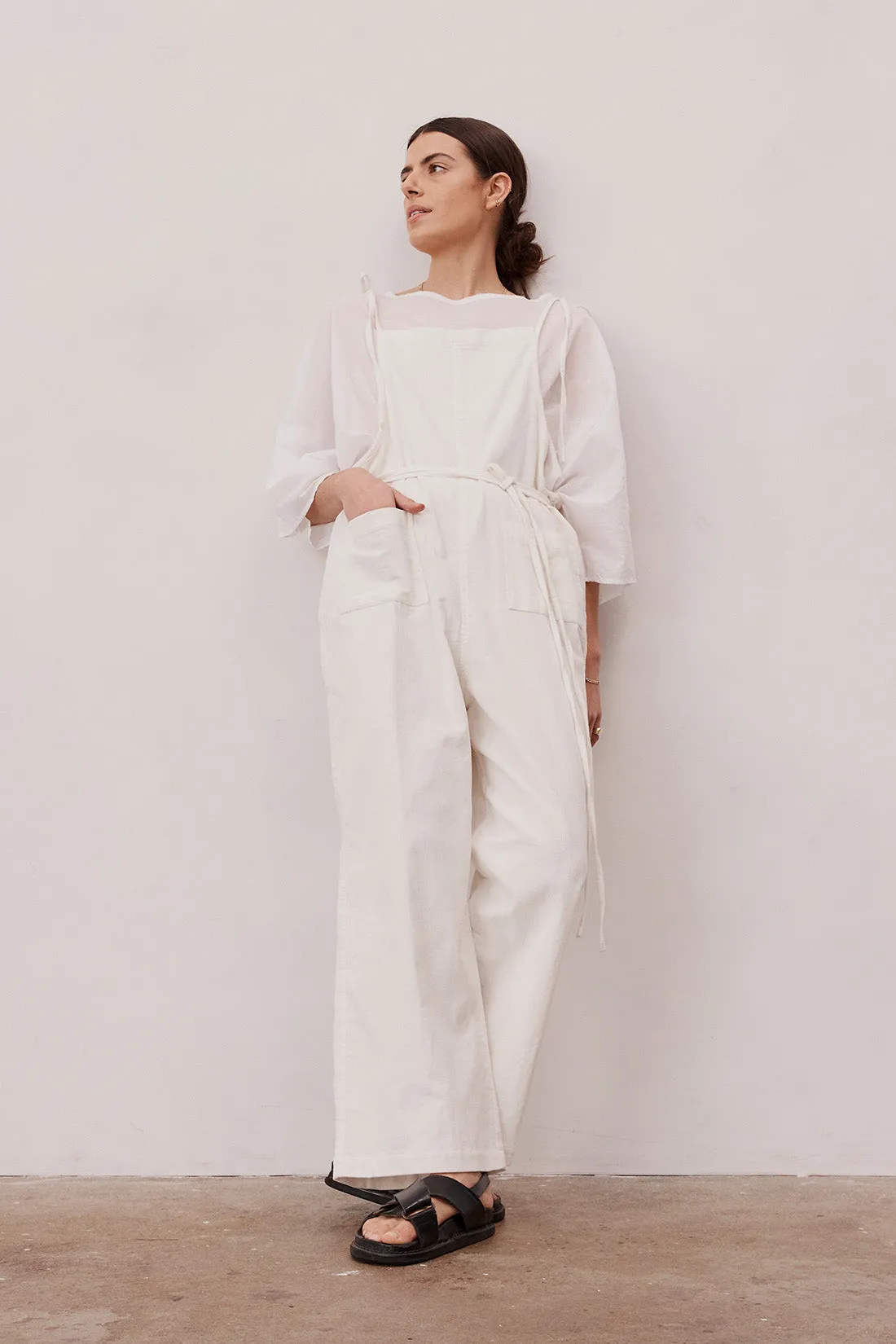 Ellen Corduroy Jumpsuit Ivory