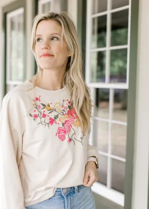 Embroidered Bouquet Top