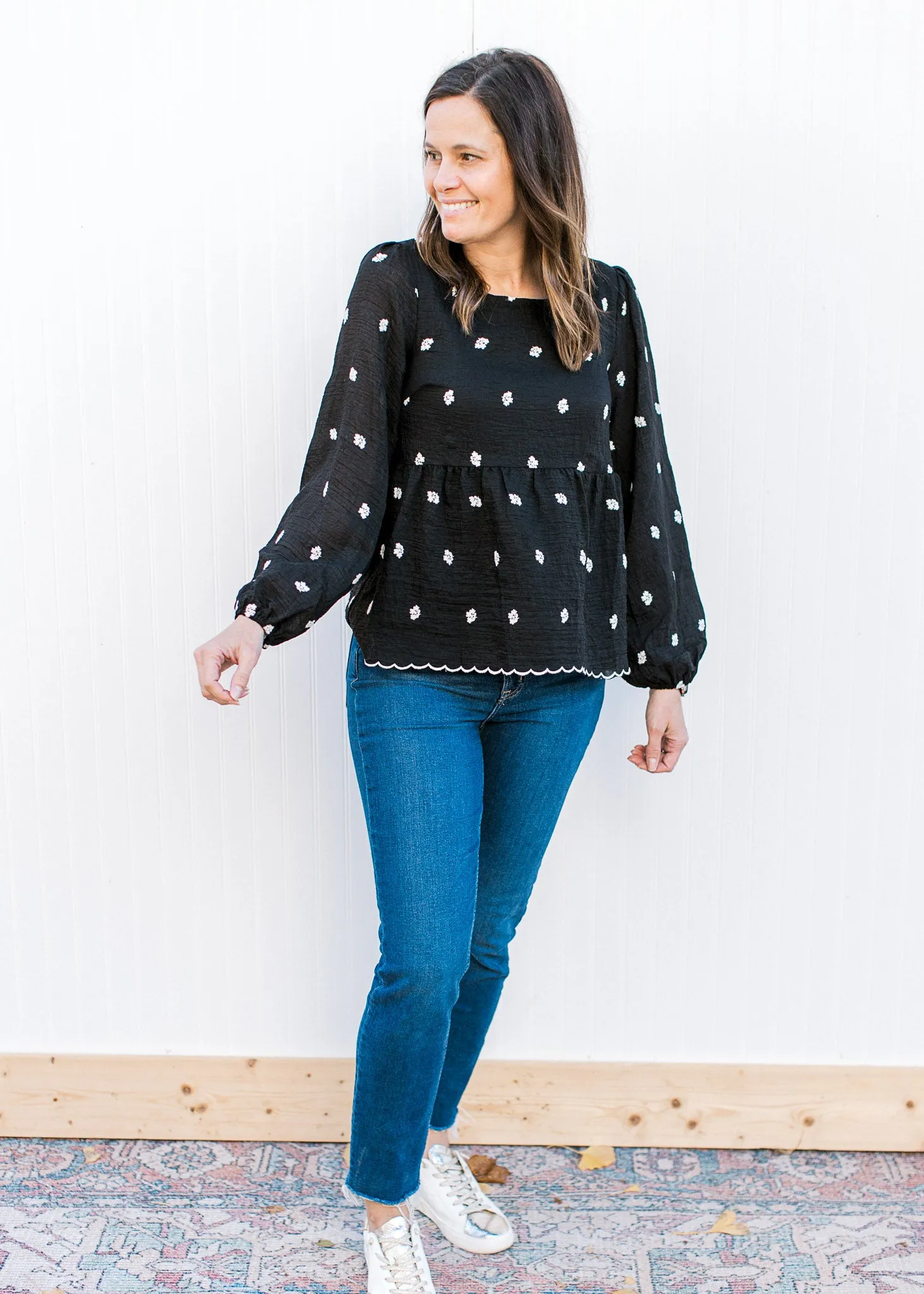 Embroidered Floral Blouse