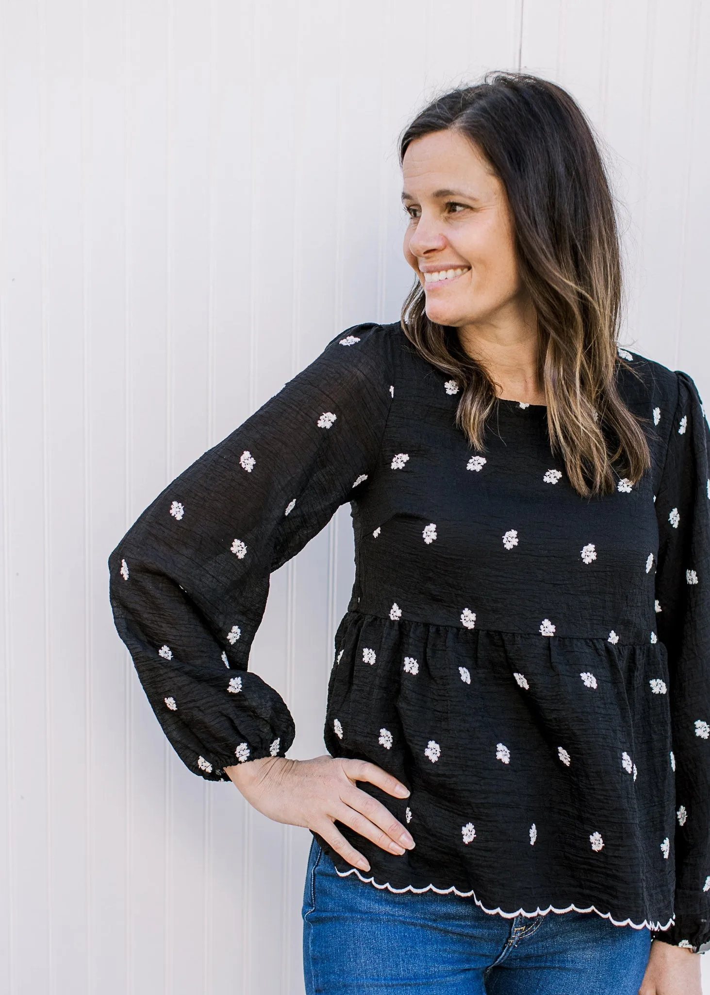 Embroidered Floral Blouse