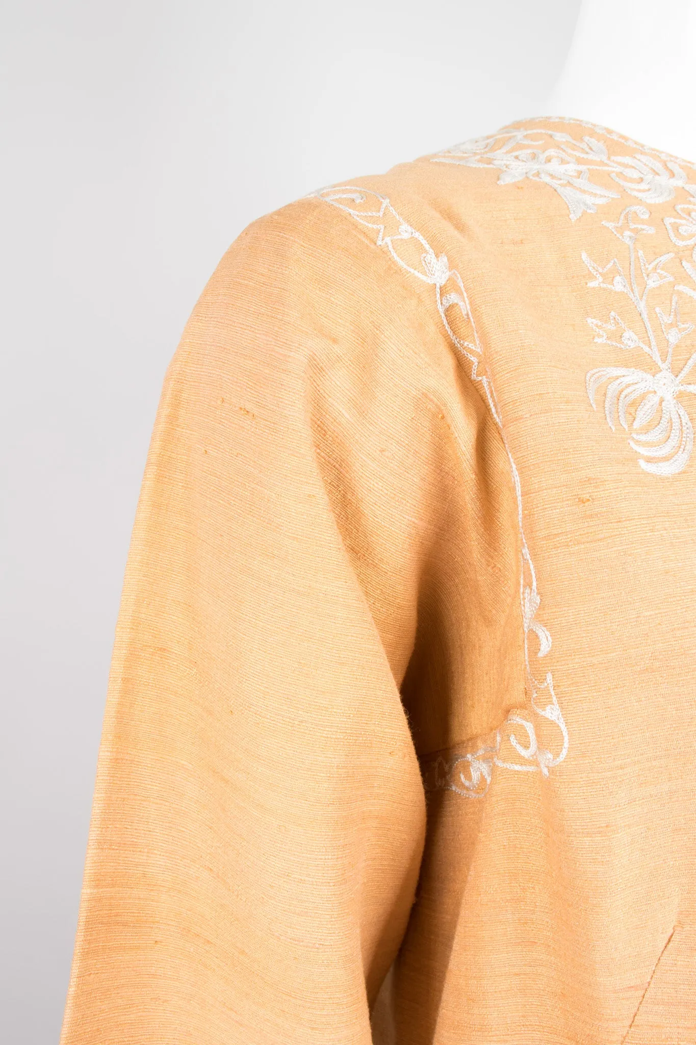 Embroidered Silk Tunic Dress