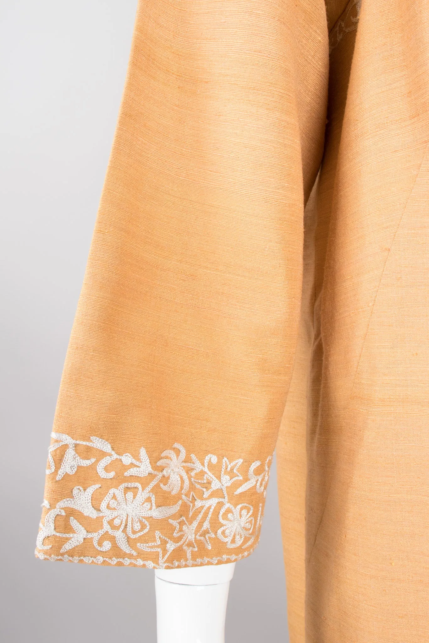 Embroidered Silk Tunic Dress
