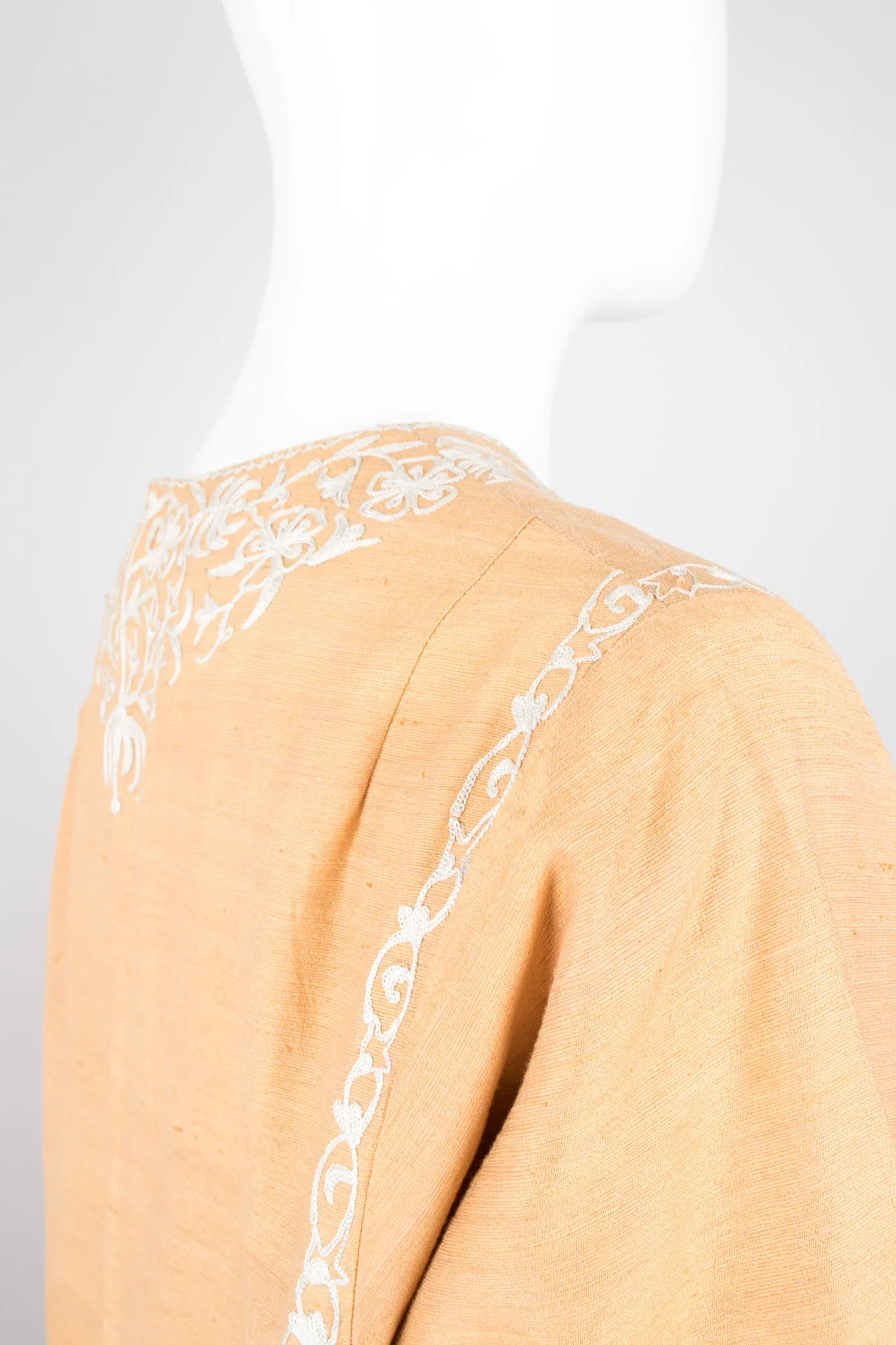 Embroidered Silk Tunic Dress