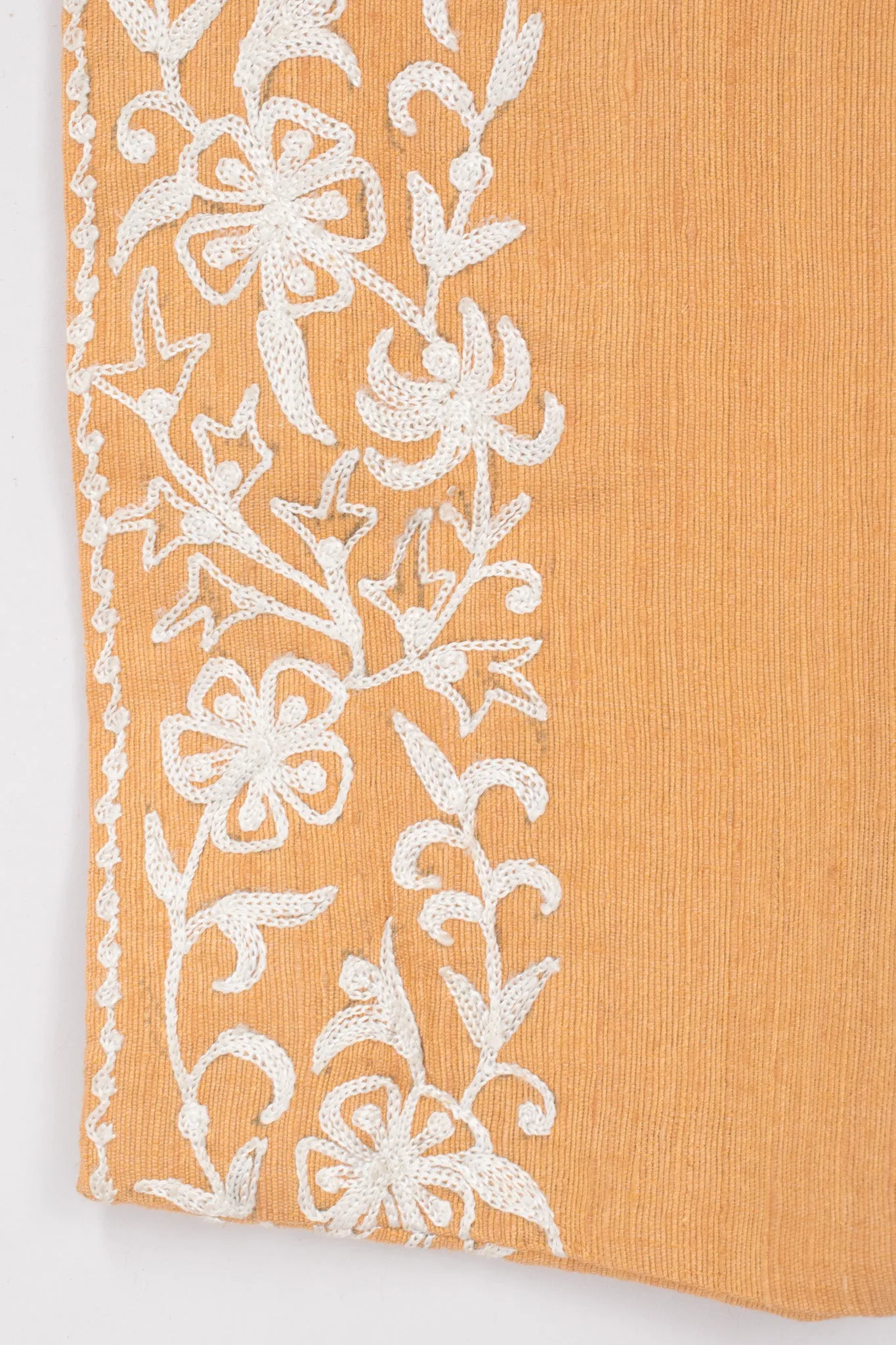 Embroidered Silk Tunic Dress