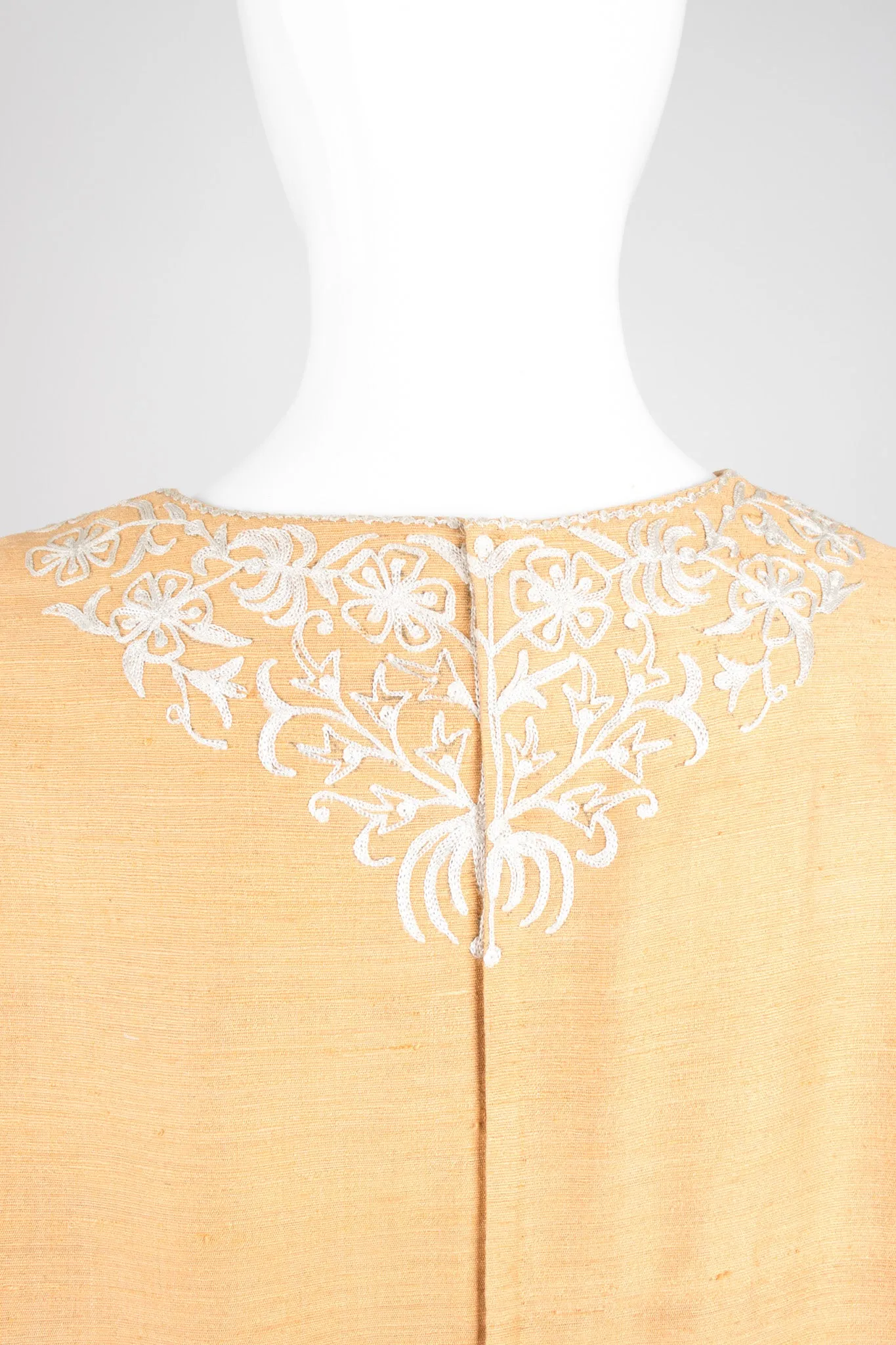 Embroidered Silk Tunic Dress