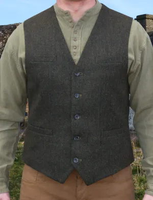 Emerald Isle Wool Blend Waistcoat Green