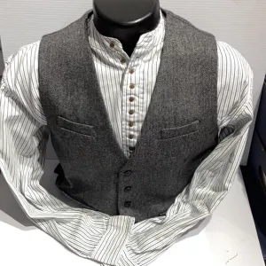 Emerald Isle Wool Touch Waistcoat Grey