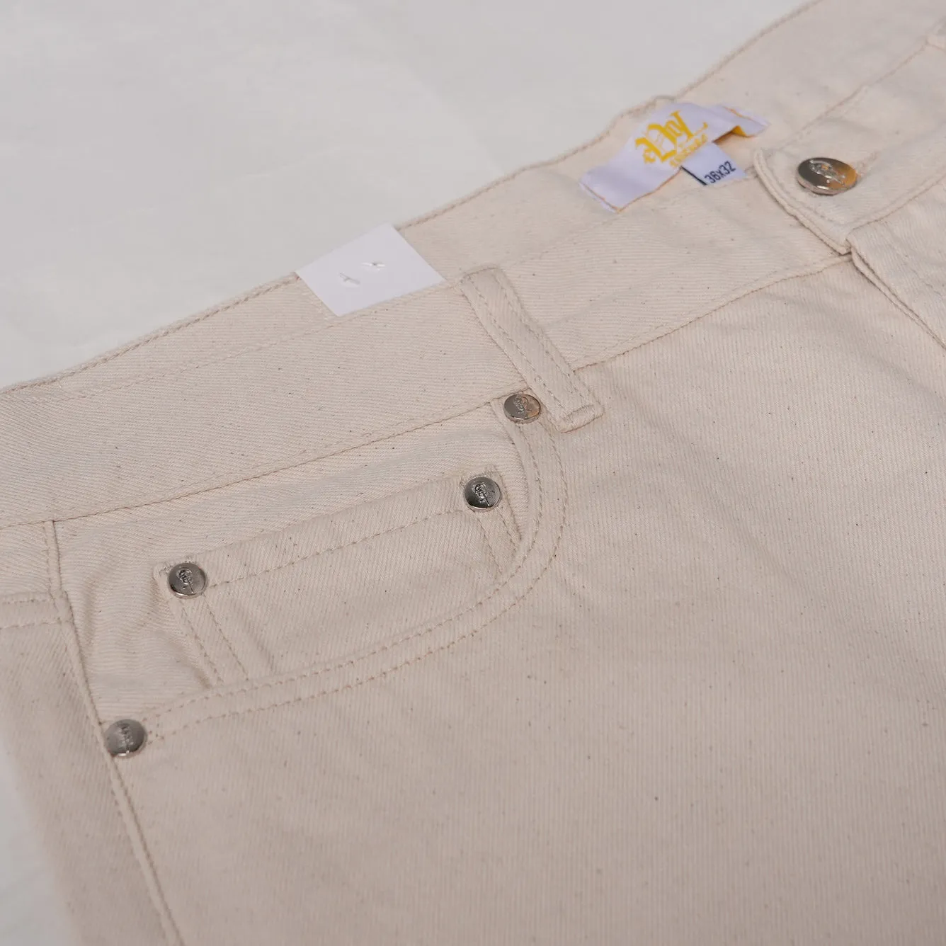 Evol White Tonal Skull Denim