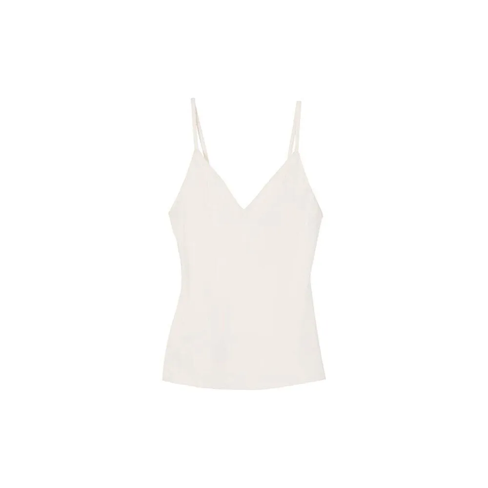 Farah Embroidered Chiffon Top - Cream