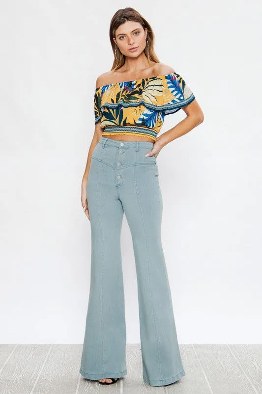 Farrah High Waist Flared Pants