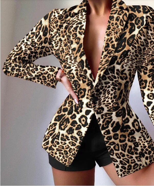 FashionSierra - Colorful Long Sleeve Blazer