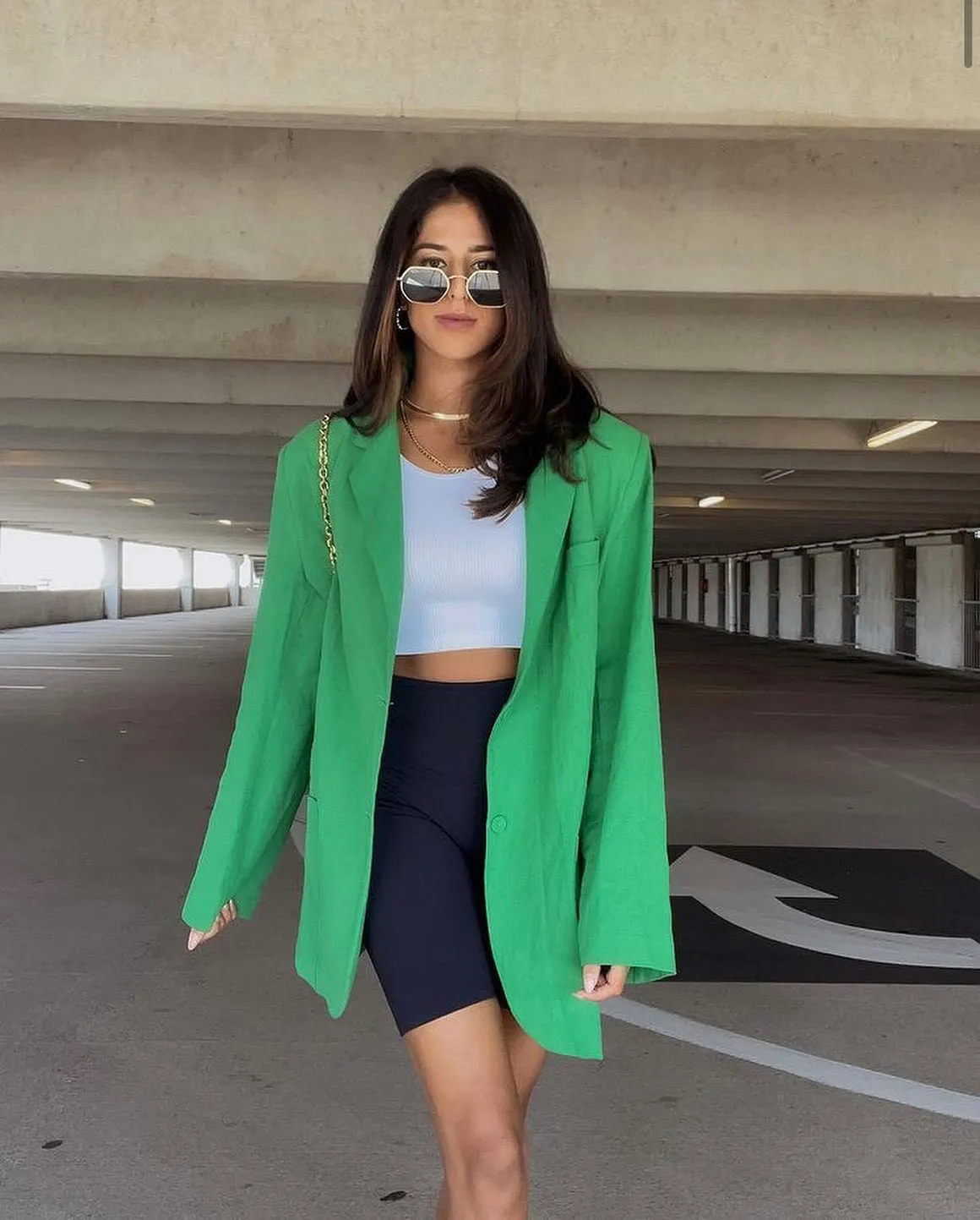 FashionSierra - Pink Casual Oversized Colorful Loose Long Blazer