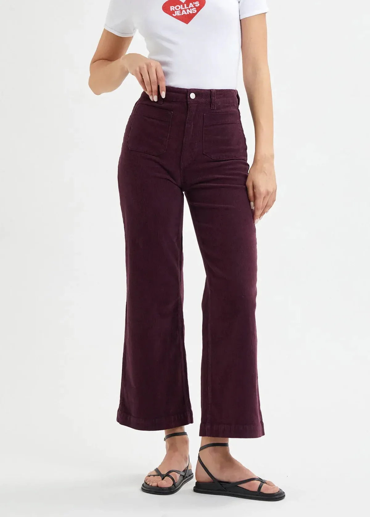 Fig Corduroy Sailor Pants <br> <i> ankle length </i>