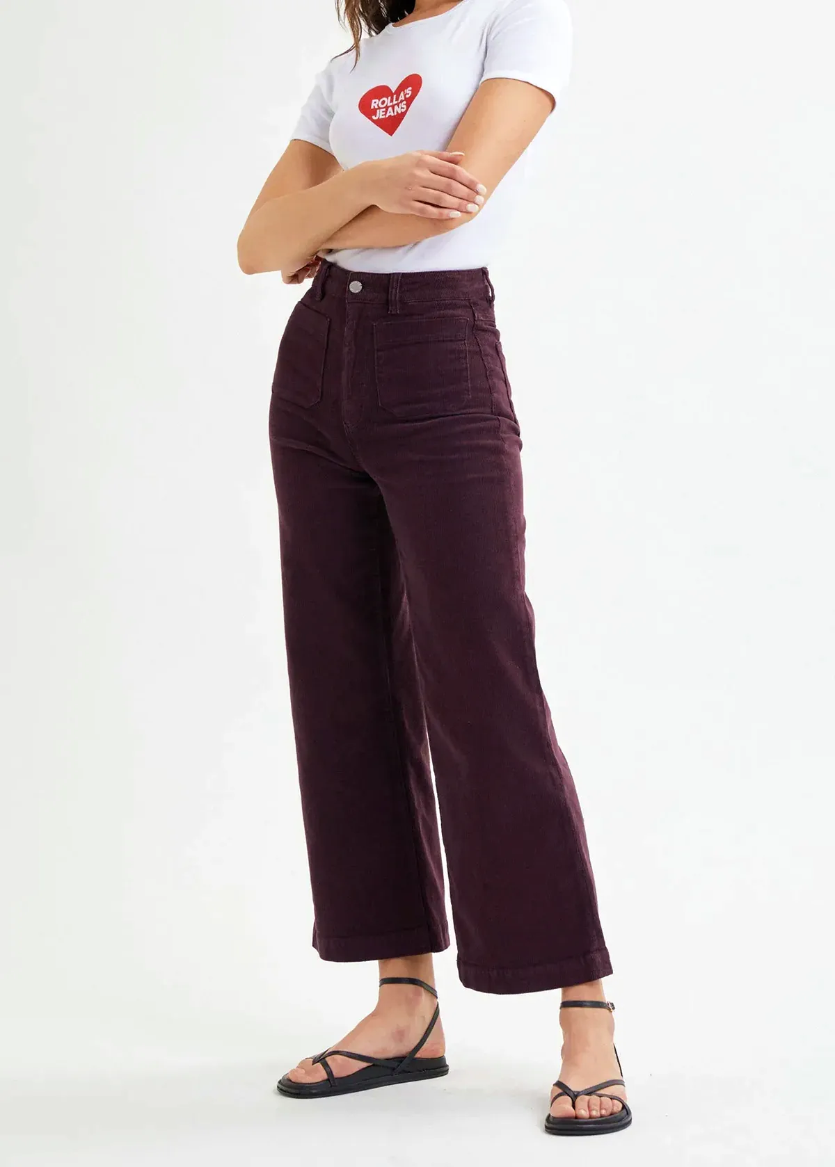 Fig Corduroy Sailor Pants <br> <i> ankle length </i>