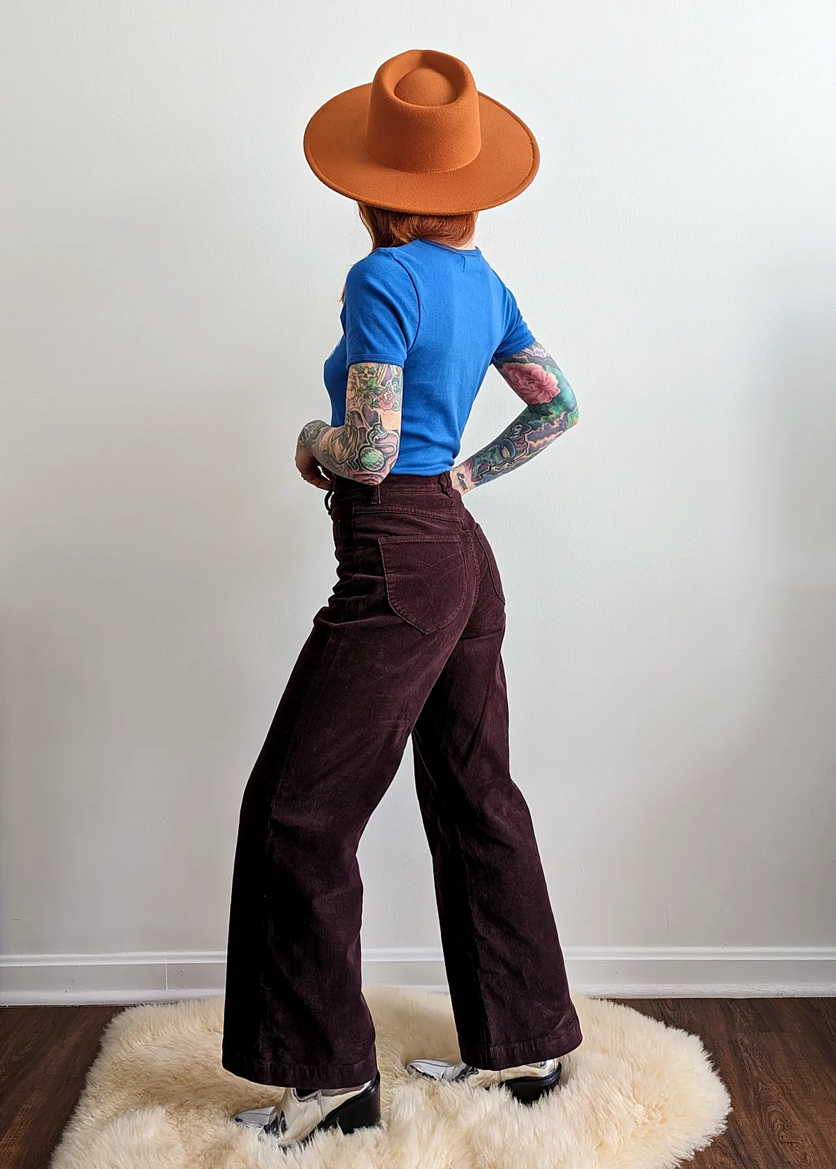 Fig Corduroy Sailor Pants <br> <i> ankle length </i>