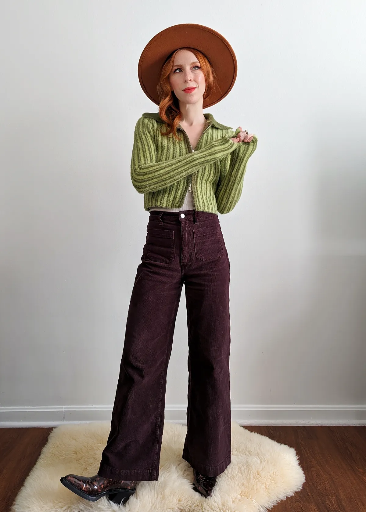 Fig Corduroy Sailor Pants <br> <i> ankle length </i>