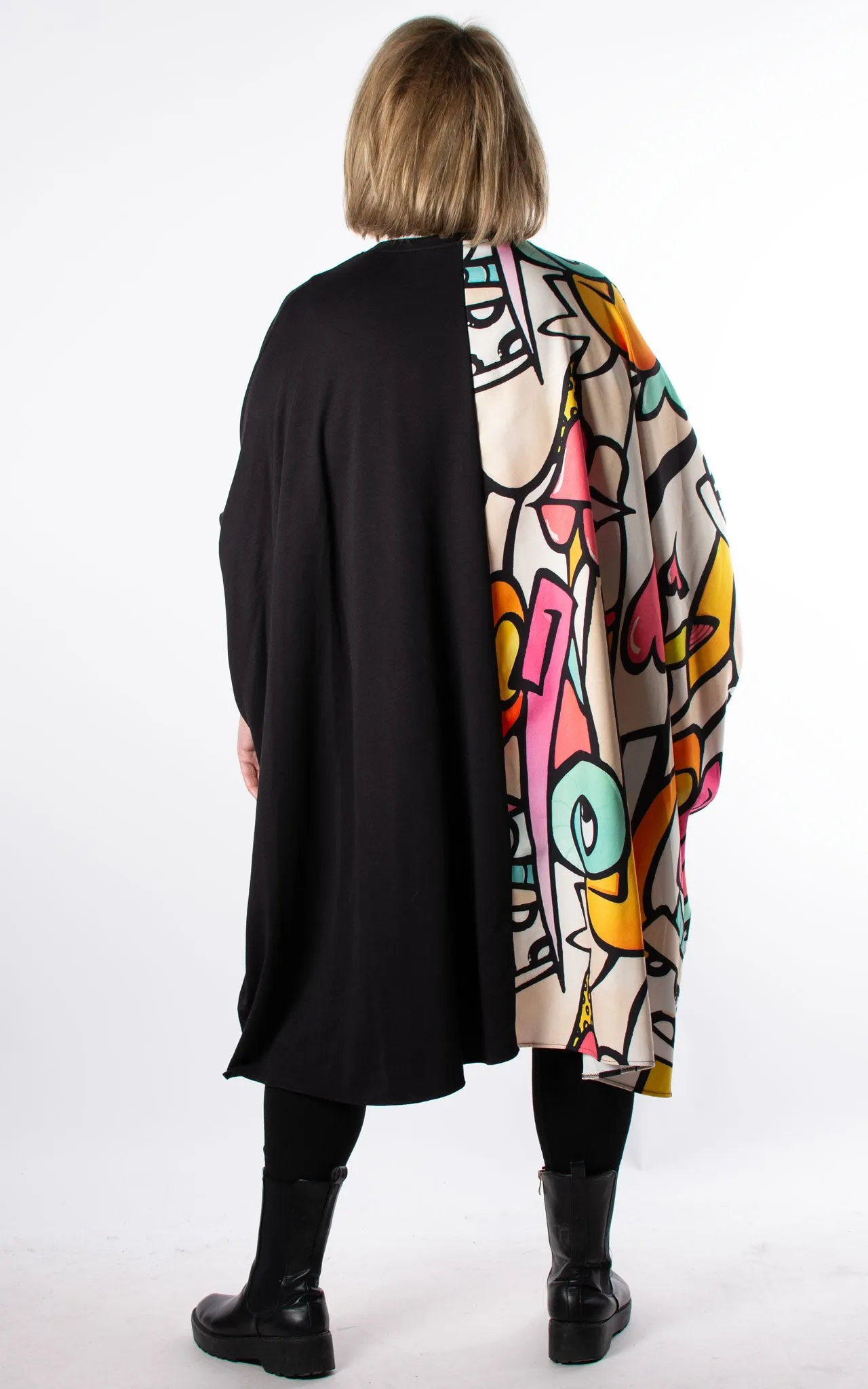 Fiona Oversized Pop Art | Black