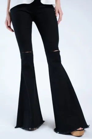 FLOAT ON DENIM FLARES