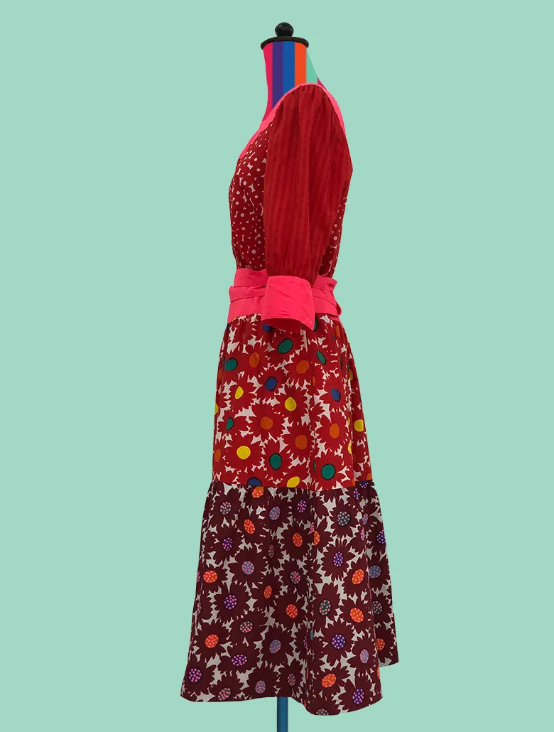 Floral Peasant Dress