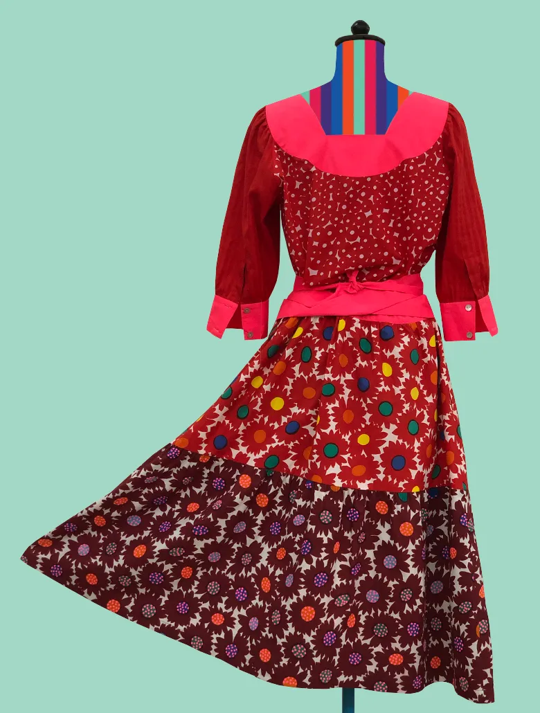 Floral Peasant Dress