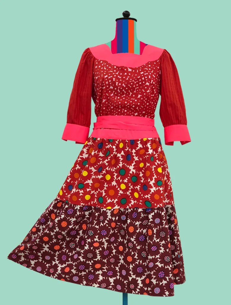 Floral Peasant Dress