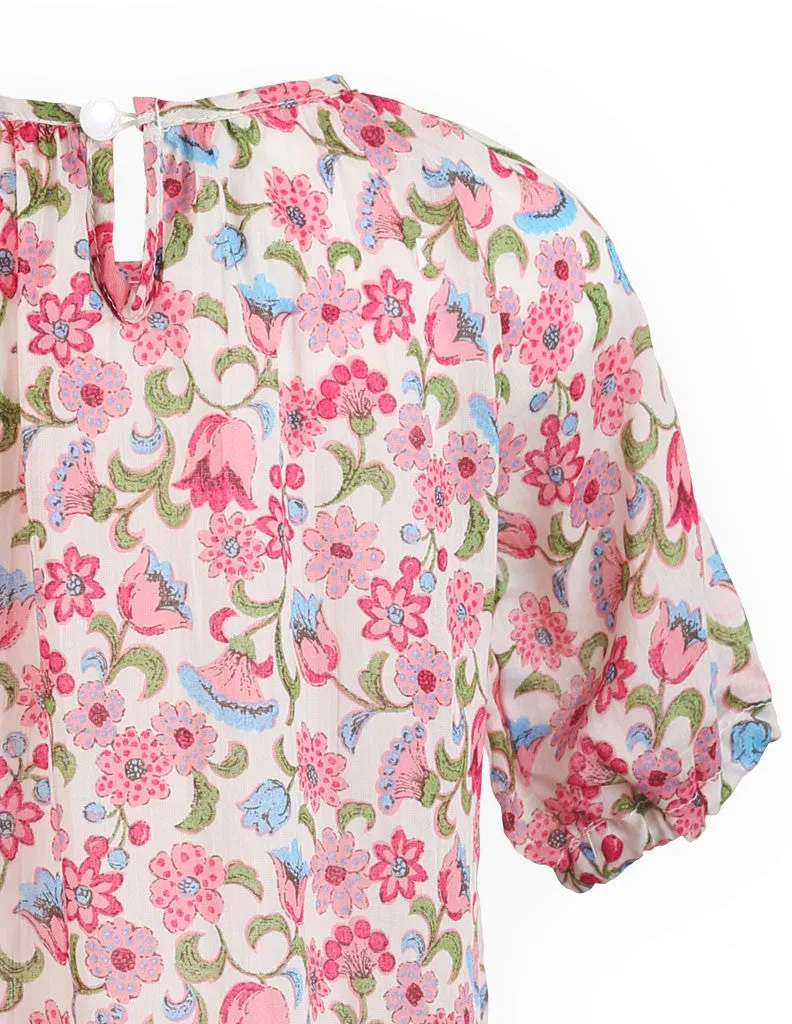 Floral Tunic Dress Pink